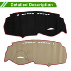 Dashboard Cover Mat for Honda Insight (2009–2014) Sun Protector Black Red