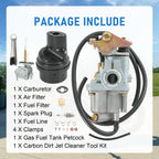Carburetor Air Fuel Filter Set for Suzuki LT 50 LT50 (1983-1987, 2002-2005)