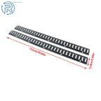Set of 2 Black Steel E-Track Tie Down Rails for ATV Truck