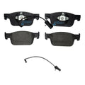 Hella Front Low-Met Disc Brake Pad w/Sensor for Audi A4/A4 Quattro/A5 Sportback