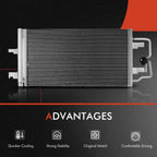 AC condenser and dual cooling fan assembly kits for Chevy Impala (2000-2016)