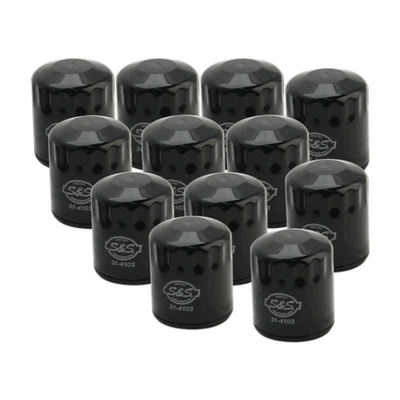 12X Oil Filter for S&S Cycle BT/2017+ M8/X-Wedge (1999–2018)