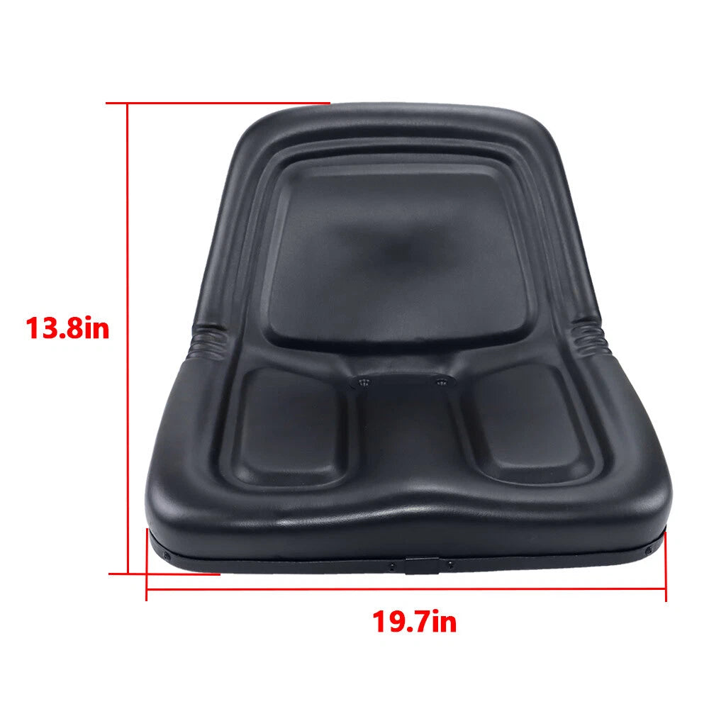 Universal Replacement Black High-Back Lawn Mower Seat for Tractors