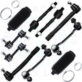 Set of 10 Inner Outer Tie Rods Sway Bar End Links for Hyundai Azera Sonata (2006–2010)