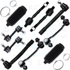 Set of 10 Inner Outer Tie Rods Sway Bar End Links for Hyundai Azera Sonata (2006–2010)