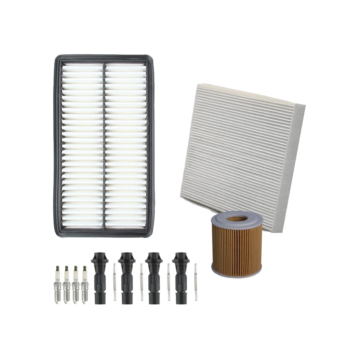 Denso Tune Up Kit & NGK 4 Spark Plugs for Mazda 6 i 2.3L (2007)