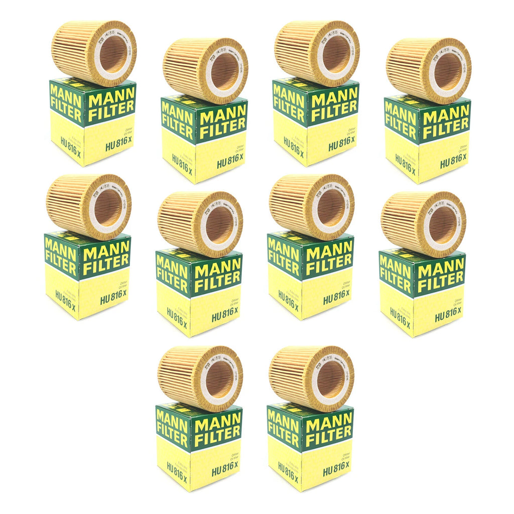 Set of 10 Engine Oil Filters for BMW E60 E82 E88 E92 F06 F10