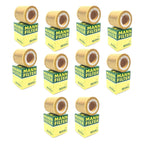 Set of 10 Engine Oil Filters for BMW E60 E82 E88 E92 F06 F10