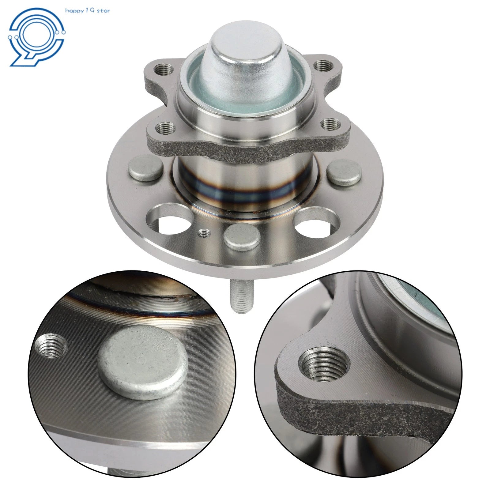 Set of 2 Rear Wheel Hub Bearing Assemblies for Hyundai Accent (2007–2011)