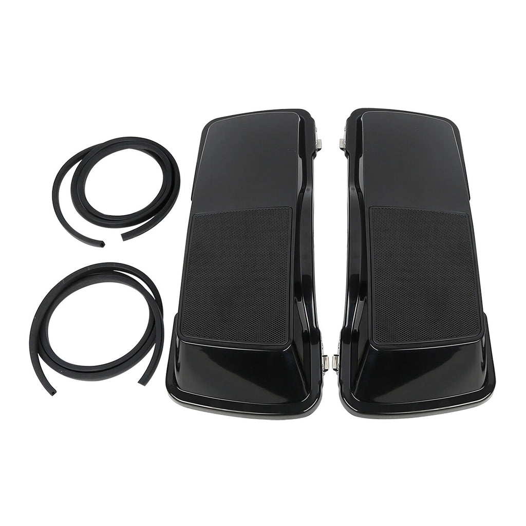 6"x9" Black Saddlebags Speaker Lids for Harley Touring FLH (1993–2013)