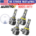9005 H11 LED Headlight Set for AUXITO (600% Brighter, 120W)