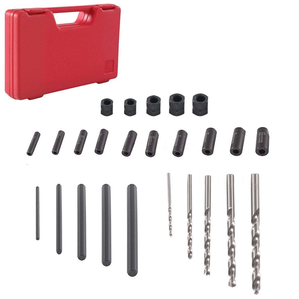 25PC Damaged Bolt Extractor Set 5mm-16mm for Automotive Repairs