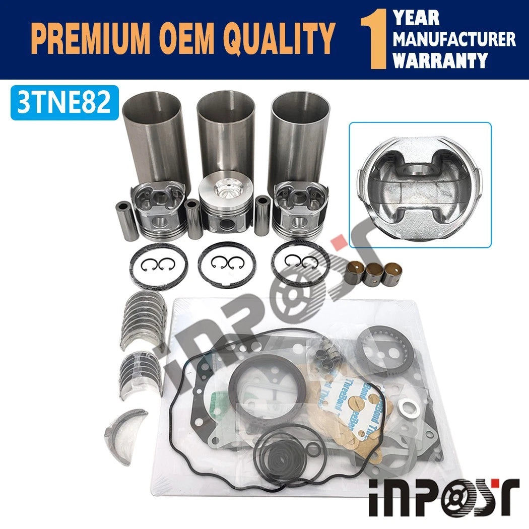 Overhaul Rebuild Kit for Yanmar SK30SR SK35SR-1 (3TNE82, 3TNE82A)