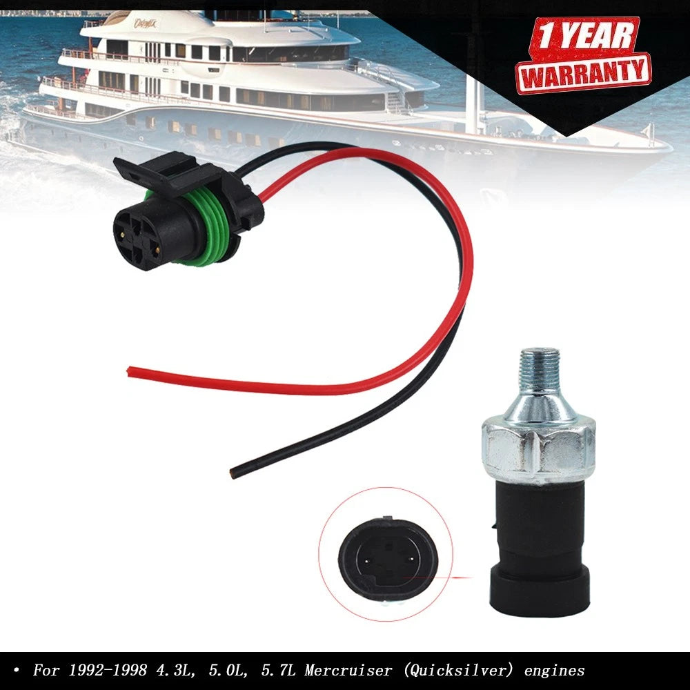 Oil Pressure Fuel Pump Sensor Switch for MerCruiser 4.3L/5.0L/5.7L (1987–Present)
