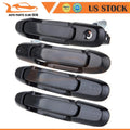 Set of 4 Black Exterior Door Handles for Toyota Sienna (1998–2003)