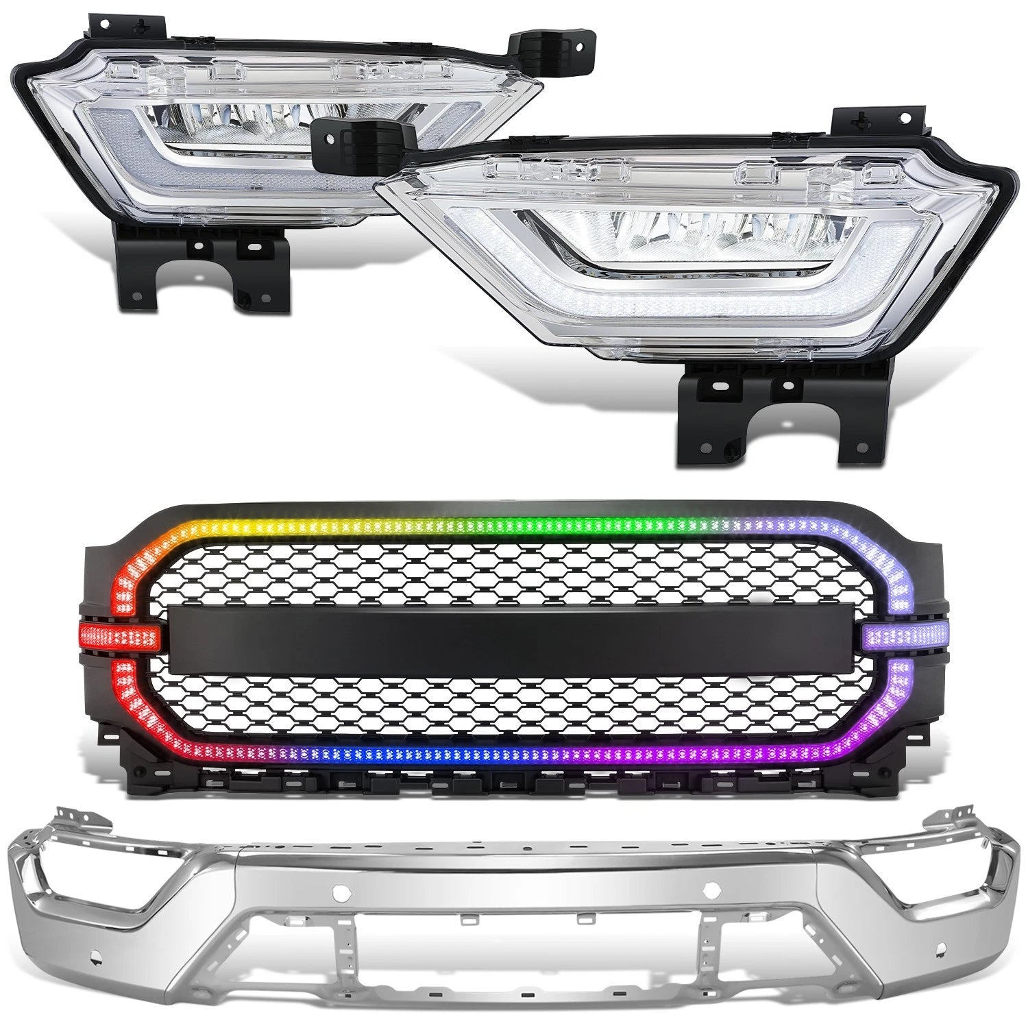 Chrome LED Projector Fog Lights for F-150 (2021–2023) - Pair