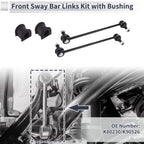 Set of 2 Front Stabilizer Bar Links with Bushings for Toyota Matrix (2003–2014) No.K80230