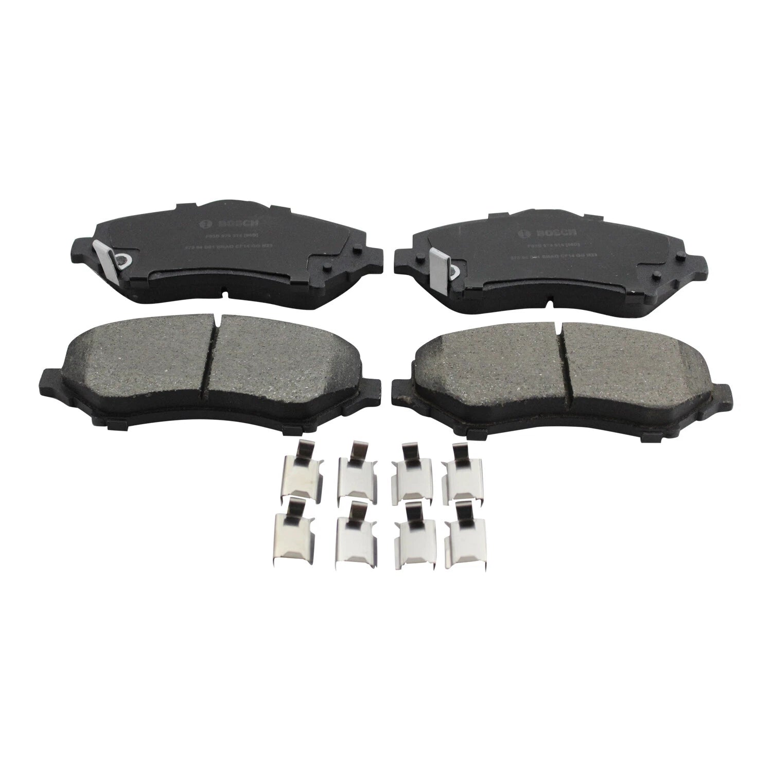 Set of 4 Bosch QuietCast Front Ceramic Brake Pads for Dodge Nitro Jeep Liberty Wrangler (2007–2012)