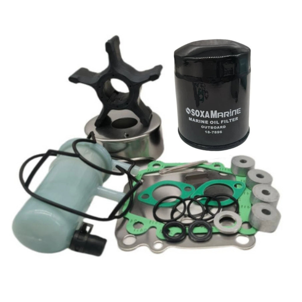 Maintenance Service Kit 2X for Suzuki 100HP 115HP Outboard (17400-92840, 55321-87J00)