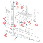 Lower Unit Seal Kit for Johnson Evinrude 40-70 Hp (18-2660, 0396349, 5000309)