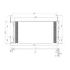 Replacement A/C Condenser w/Receiver-Drier (See compatibility Chart)