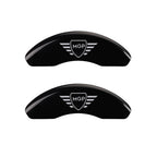 Caliper Covers Black Set with MGP Logo for BMW 325e (1985–1987)