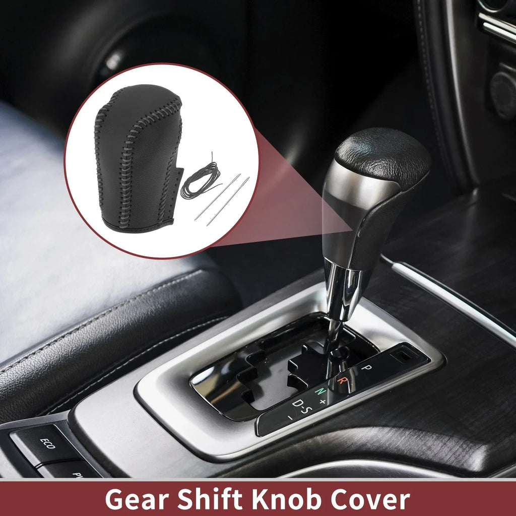 Gear Shift Knob Cover for Honda Inspire (2023) - Gray Faux Leather