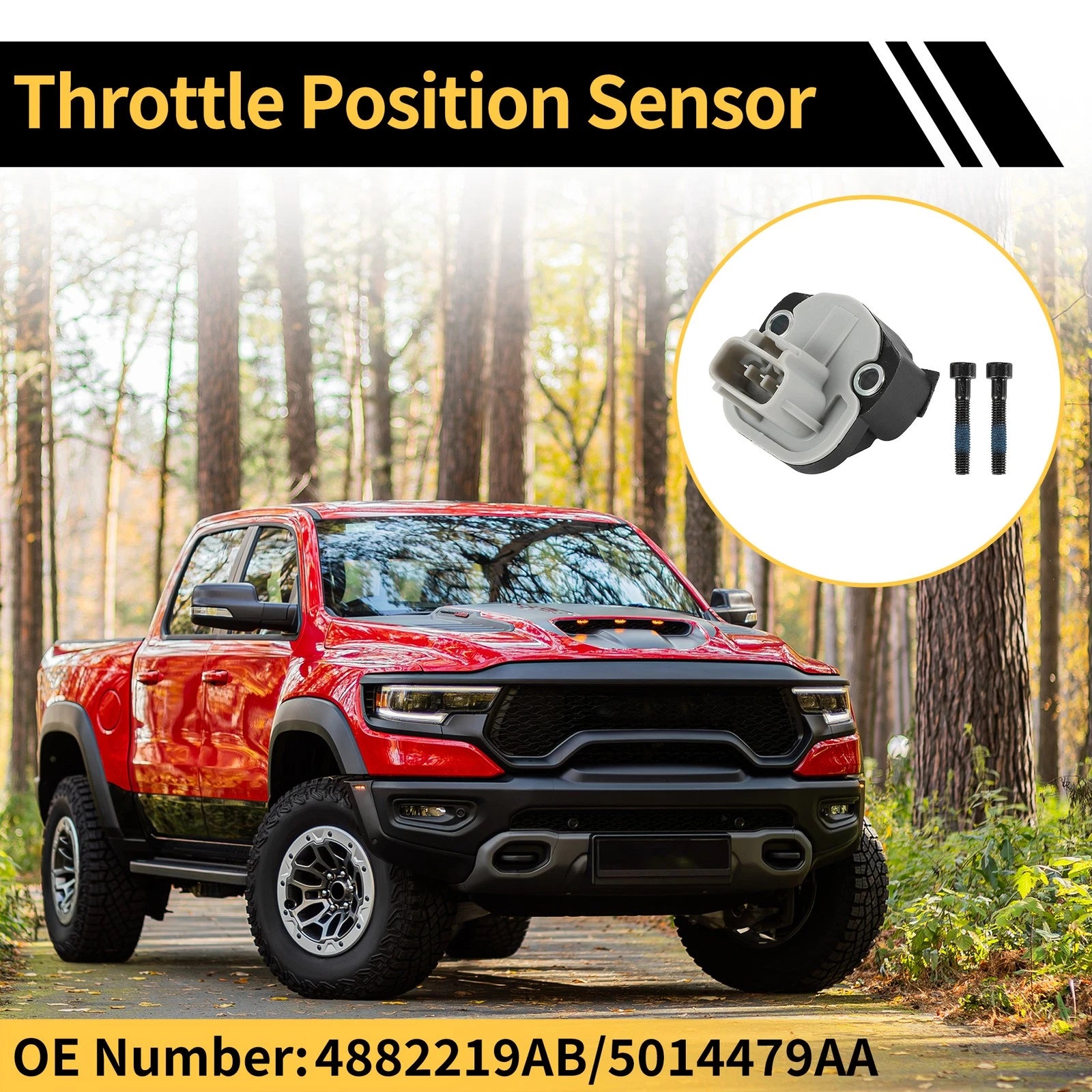Throttle Position Sensor TPS for Jeep Grand Cherokee (1997–2006) No. 4882219AB