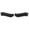 Black Cut Male Mount Foot Peg Extensions for Harley Sportster Softail Road King (2004-2023)