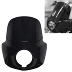 11" Black Headlight Fairing Windshield for Harley Softail Street Bob (18-24)