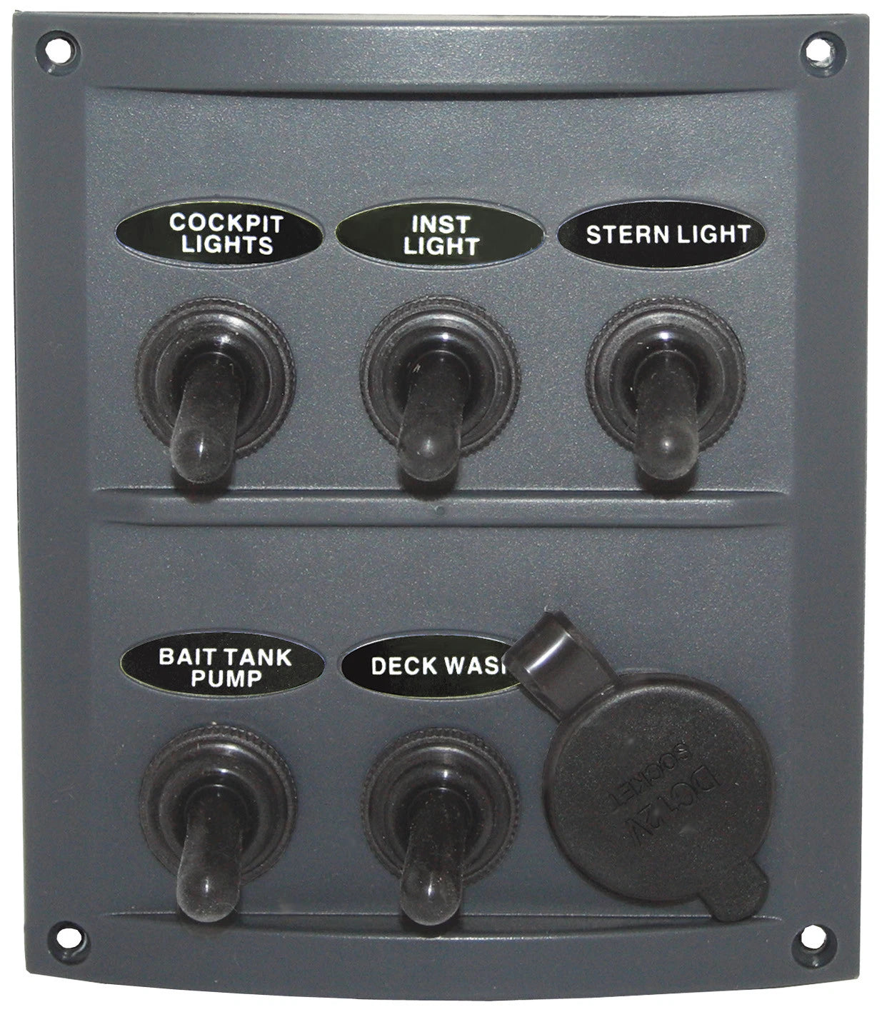 5 Gang Switch Panel with Cigarette Plug for RWB2114 Splash