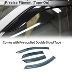 Set of 4 Window Deflectors for Lexus NX250 NX350 NX350h NX450h+ (2022–2024) Black