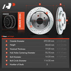Drilled Brake Rotors for Ford Crown Victoria Mercury Grand Marquis