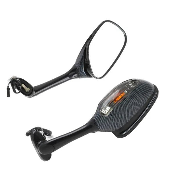 Rearview Mirrors w/Turn Signals for Suzuki GSXR600 GSX-R750 GSXR1000 (2002–2015)