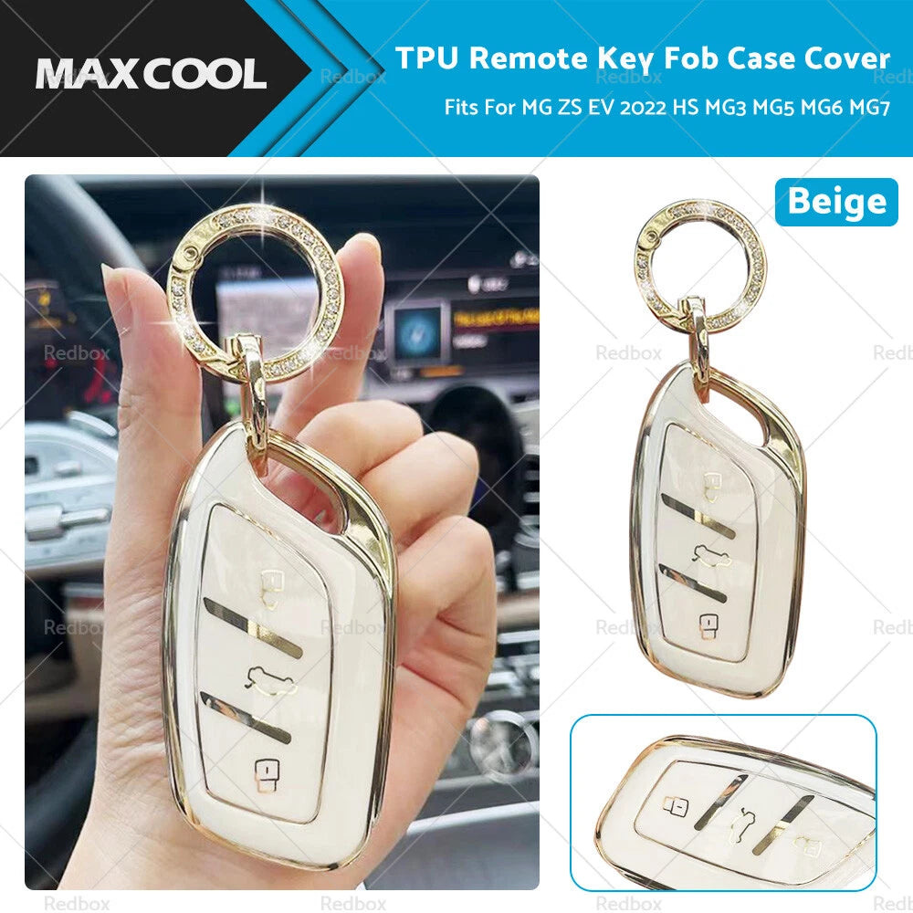 TPU Remote Key Fob Case Cover for MG ZS EV HS MG3 MG5 MG6 MG7 (2018–2023)