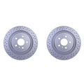 Set of 2 Hella Rear Vented 345mm Disc Brake Rotors for X166 GL450 X164 GL550