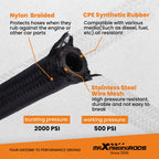 20FT Nylon Braided Fuel Line Hose Kit for Universal Applications
