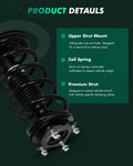 Front Complete Struts Assembly & Rear Shocks for Mazda CX-9 (2007–2010)