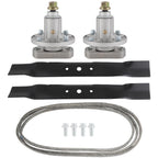 Mower Deck Spindle Belt Assembly Kit for John Deere (GX20249, GX20072)