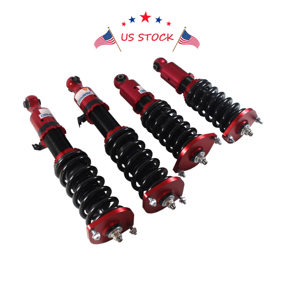 Set of 4 Adjustable Coilover Struts for Mazda Miata MX5 (1990-2005)