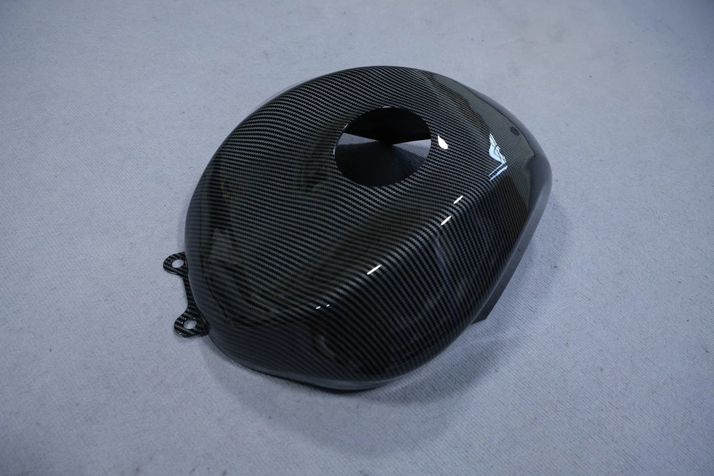 Carbon Fiber Fuel Gas Tank Cover Kit for Kawasaki Ninja ZX10R (2004–2005)