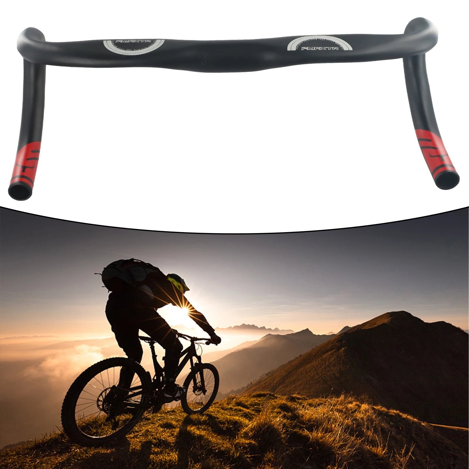 Cycling Handlebar Attachment for Bike (Lightweight, Bent Bar, Drop Bar)