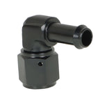 90 Degree 6AN Female Swivel to Barb Hose Fitting Adapter for Universal Use