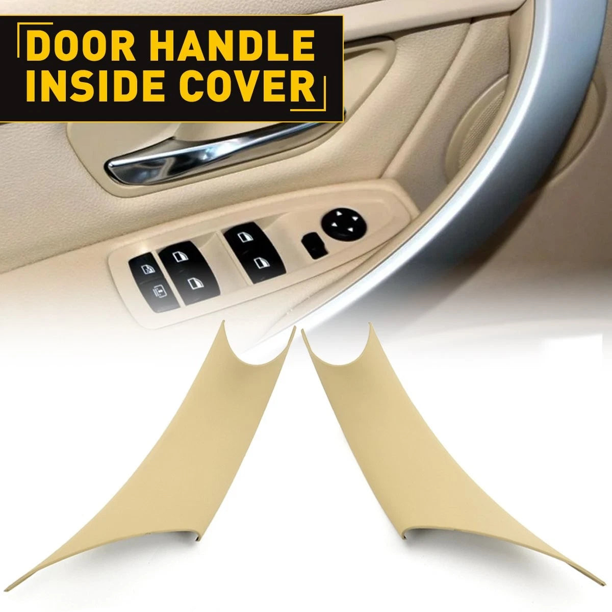2X Inner Door Handle Protect Cover Case for BMW 3/4 Series F30 F35 (2012–2019)