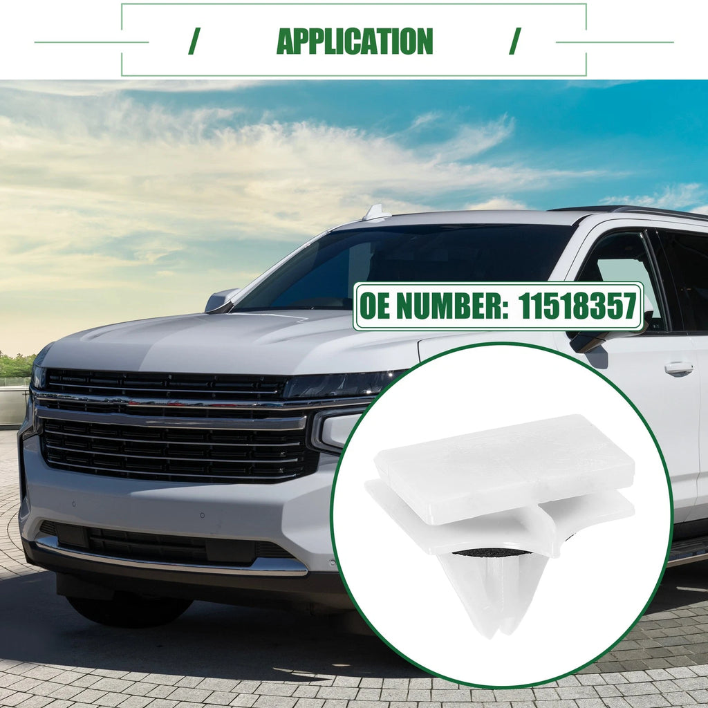 10 Pcs Rocker Panel Clips for Chevrolet Avalanche (2007–2013) No. 11518357