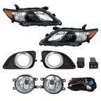 Set of 2 Halogen Headlights and Fog Lights for Toyota Camry (2010–2011)
