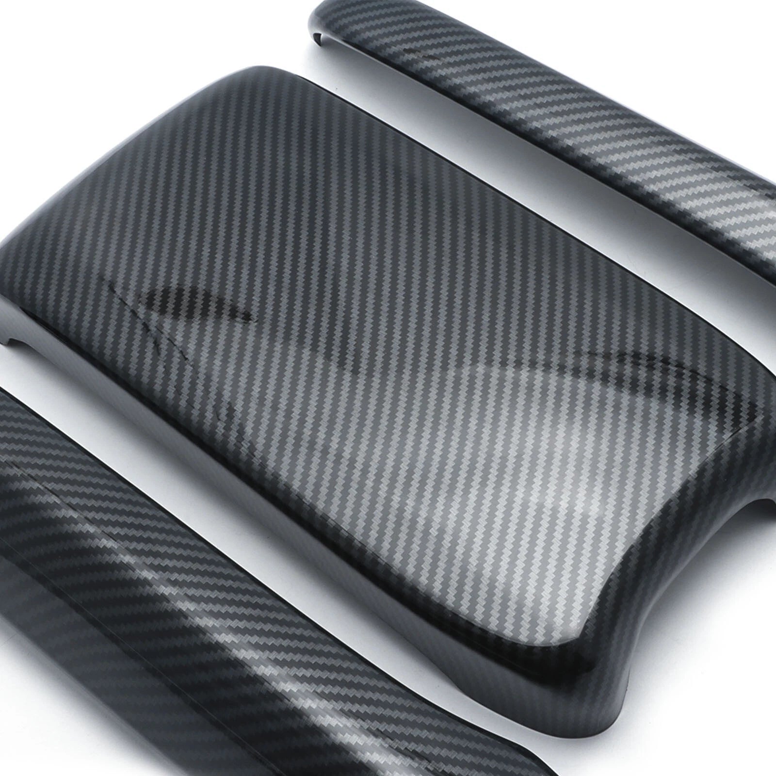 Carbon Style Armrest Box Cover for Honda Civic 2016-2021