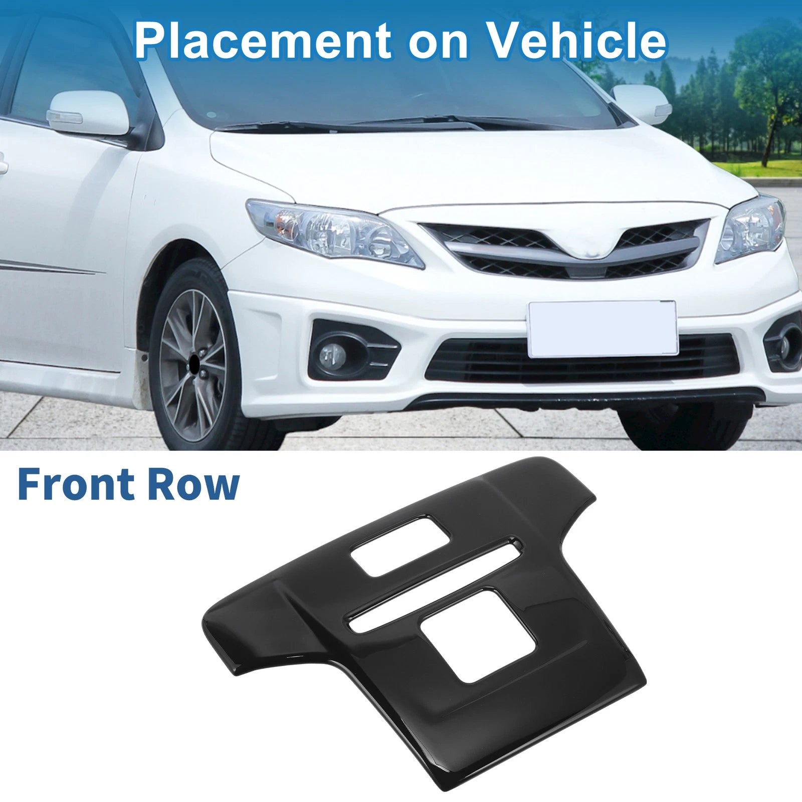 1 Pcs Headlight Trim Bezel for Toyota Corolla (2019–2020) ABS
