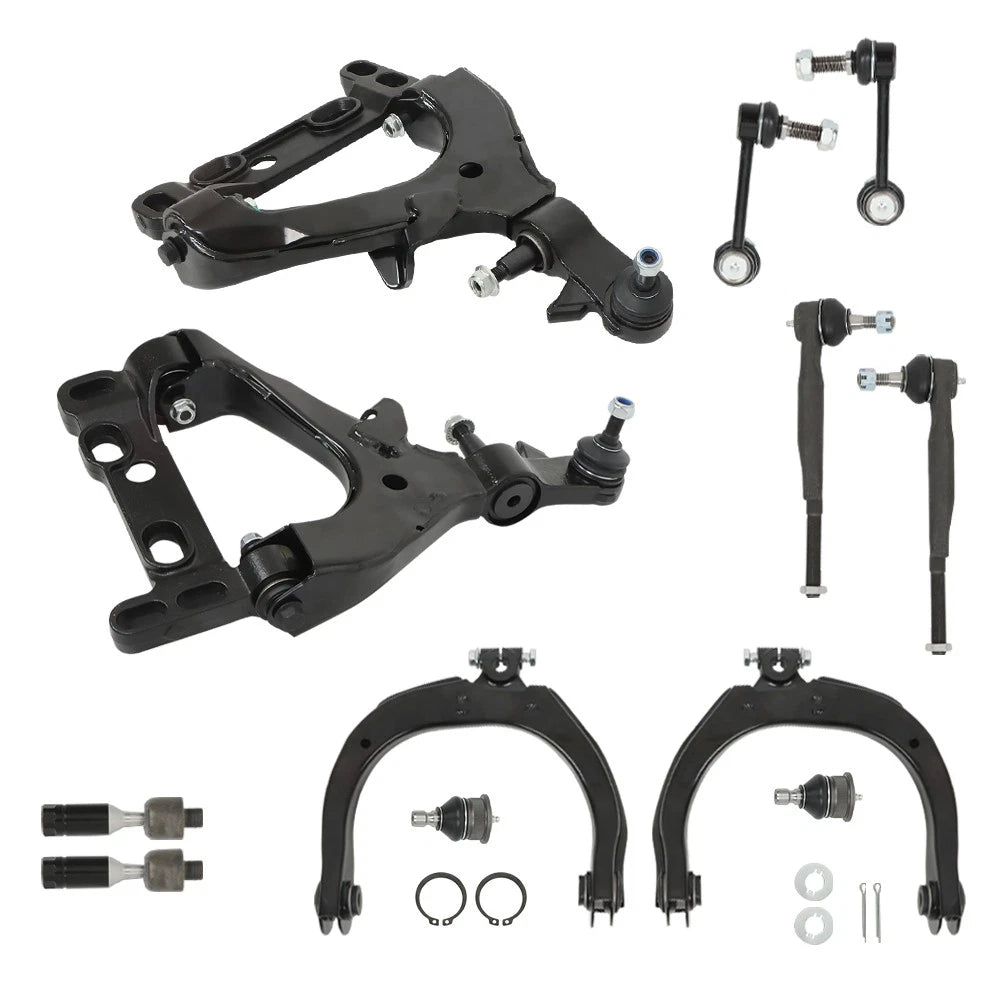 Set of 12 Front Control Arm Suspension Kit for Chevy Trailblazer GMC Envoy (2002-2003)