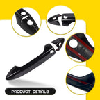 Gloss Black Door Handle Covers for Honda Accord (2013–2017)